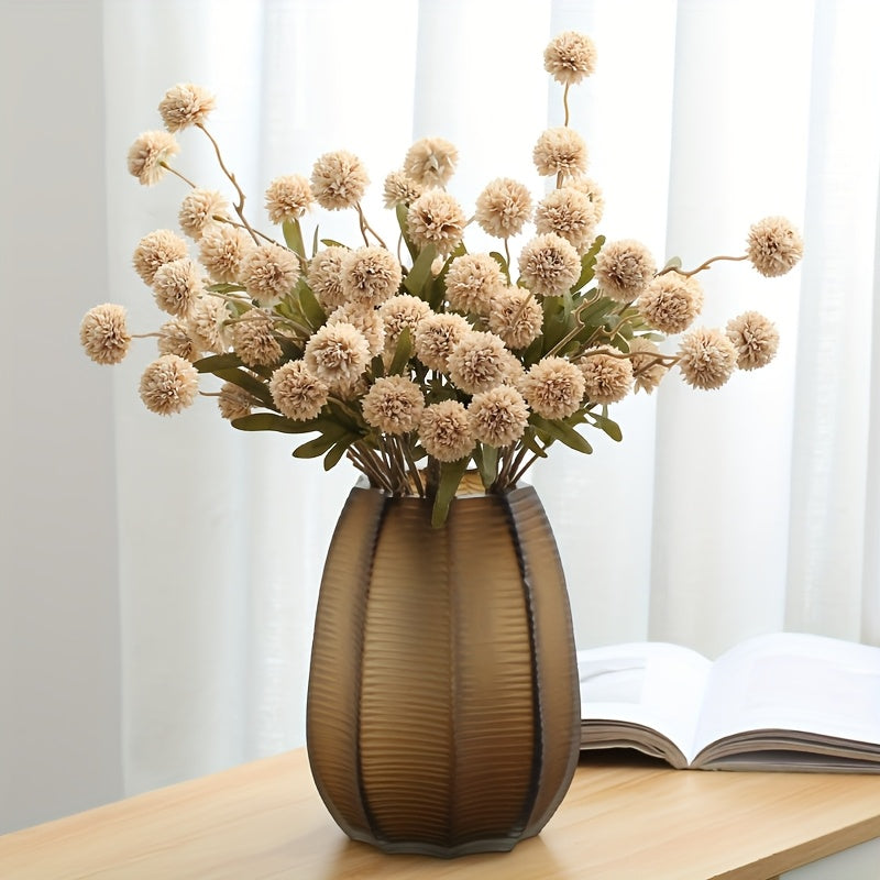 6pcs Dandelion Artificial Flower Bouquet - Perfect for Weddings, Engagements, Showers & More - Versatile Home Decor for All Seasons