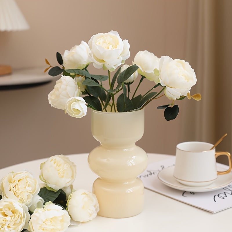 2pcs Lifelike Peony Artificial Flowers - 5 Blooms Each, Perfect for Weddings, Engagements & Home Decor, Best for Christmas, Perfect for Thanksgiving