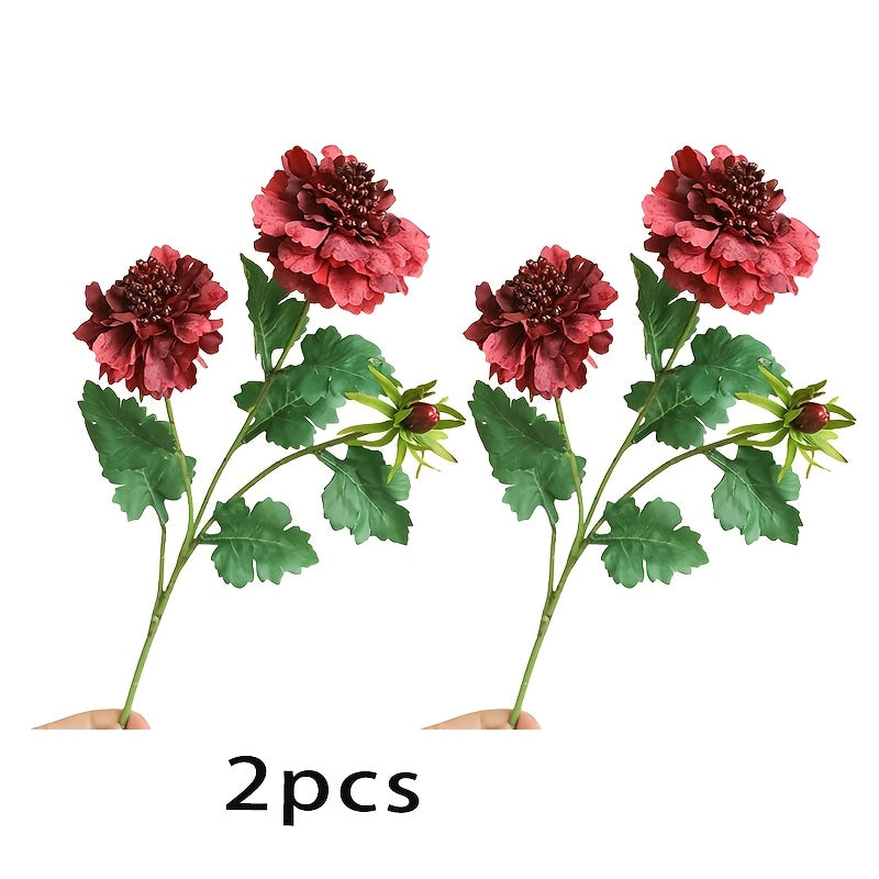 2pcs Real Touch Artificial Peony Flowers - Perfect for Weddings, Showers & Home Decor | Ideal for Christmas, Valentine&