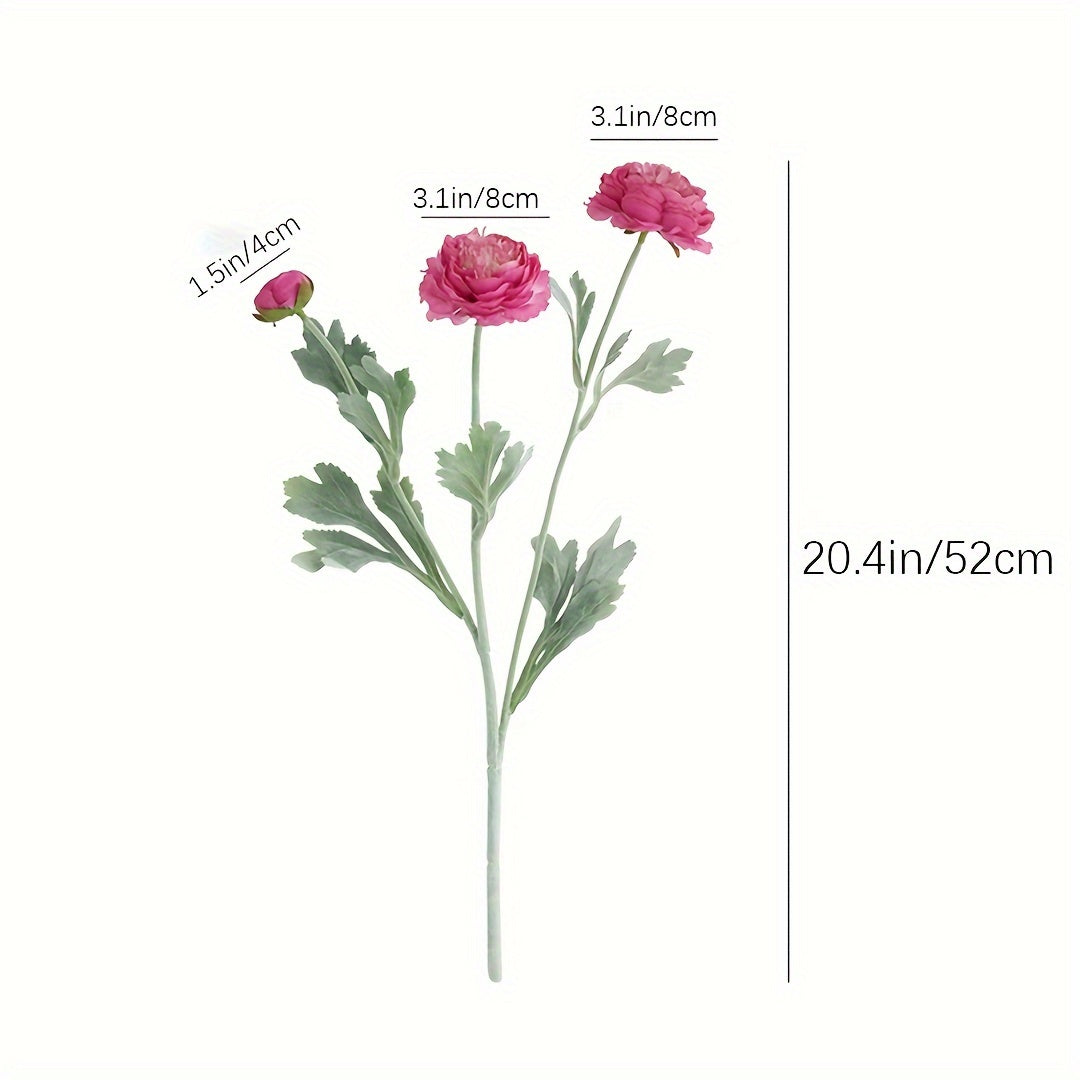 1pc, Artificial Flowers, Artificial Peonies, Decorate The Home, Beautify The Space, Create A Warm Atmosphere, 20.4in/52cm, Home Decoration, Room Decoration, Garden Decoration