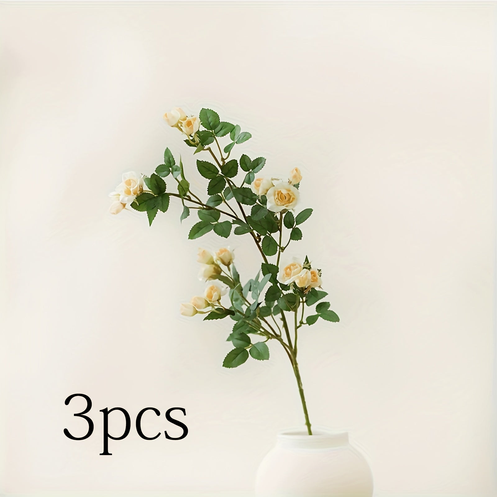 3pcs Set of Lifelike Artificial Roses - Perfect for Home, Office Decor & Holiday Celebrations (Day of the Dead/Christmas/Valentine&