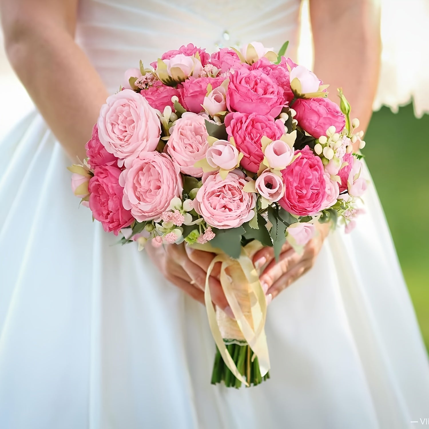 2 Bundles Peonies Artificial Flowers, Mixed Pink Artificial Peonies, Silk Peonies Flowers Fake Peonies Artificial Flowers Peonies Bouquet for Centerpiece Table Wedding Party Home Decor