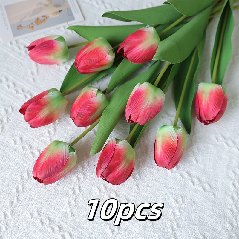 10pcs Lifelike Faux Tulips - Perfect for DIY, Wedding & Home Decor | Ideal Mother&