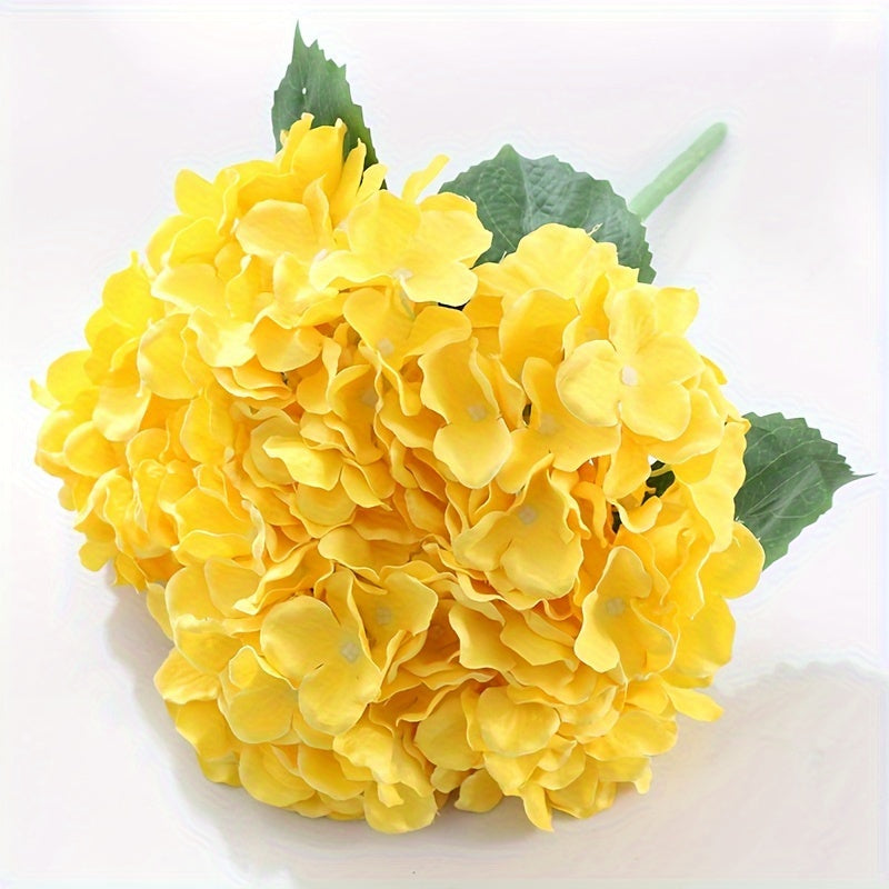 3pcs Modern Artificial Hydrangeas, 5-Head Plastic Faux Flowers, Oxidation Resistant, Ideal for Wedding, Engagement, Birthday, Bridal Shower, Graduation, Table Centerpiece, Home & Office Decor, Halloween & Easter Celebrations