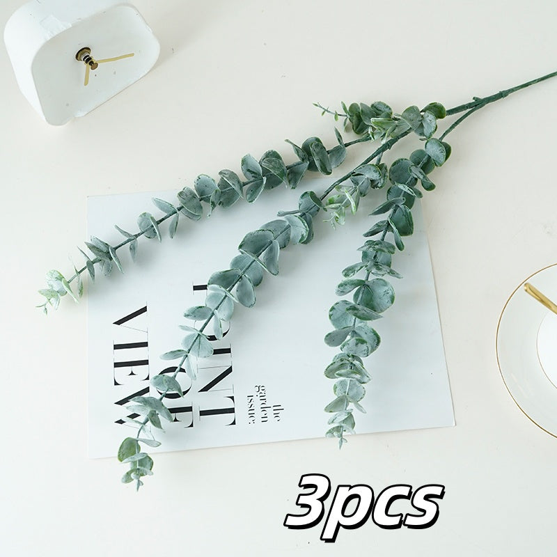 3pcs, Eucalyptus Stems, Eucalyptus Plant, 21.5In, for Vase Wedding Bouquet Home Christmas Thanksgiving Valentine&