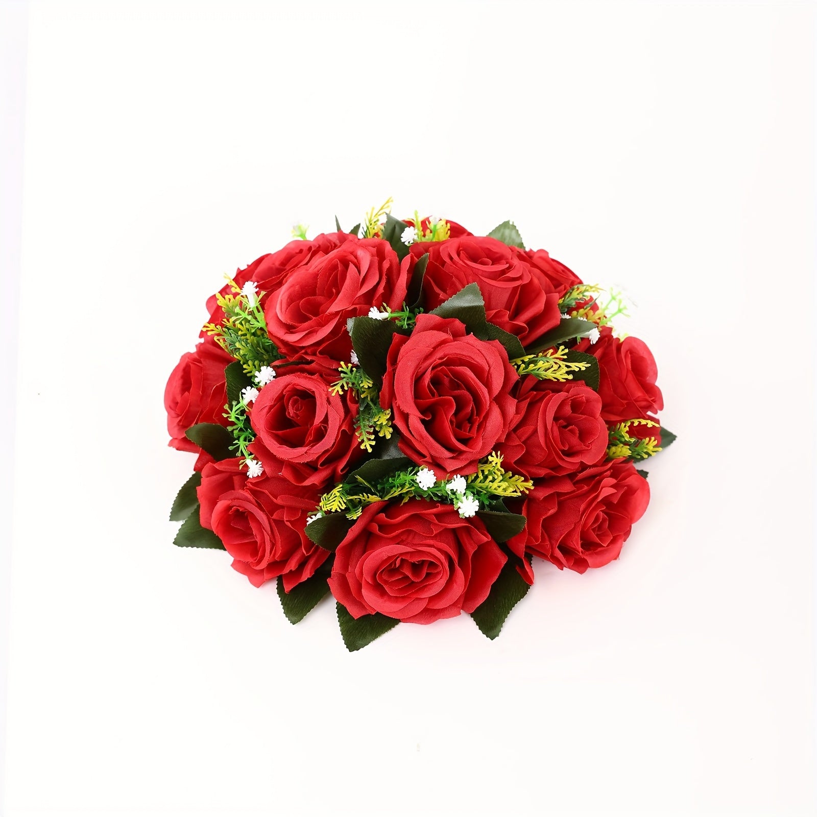 Elegant Artificial Rose Flower Ball - Perfect for Centerpieces, Weddings & Home Decor | Versatile Silk Roses for Parties, Valentine&