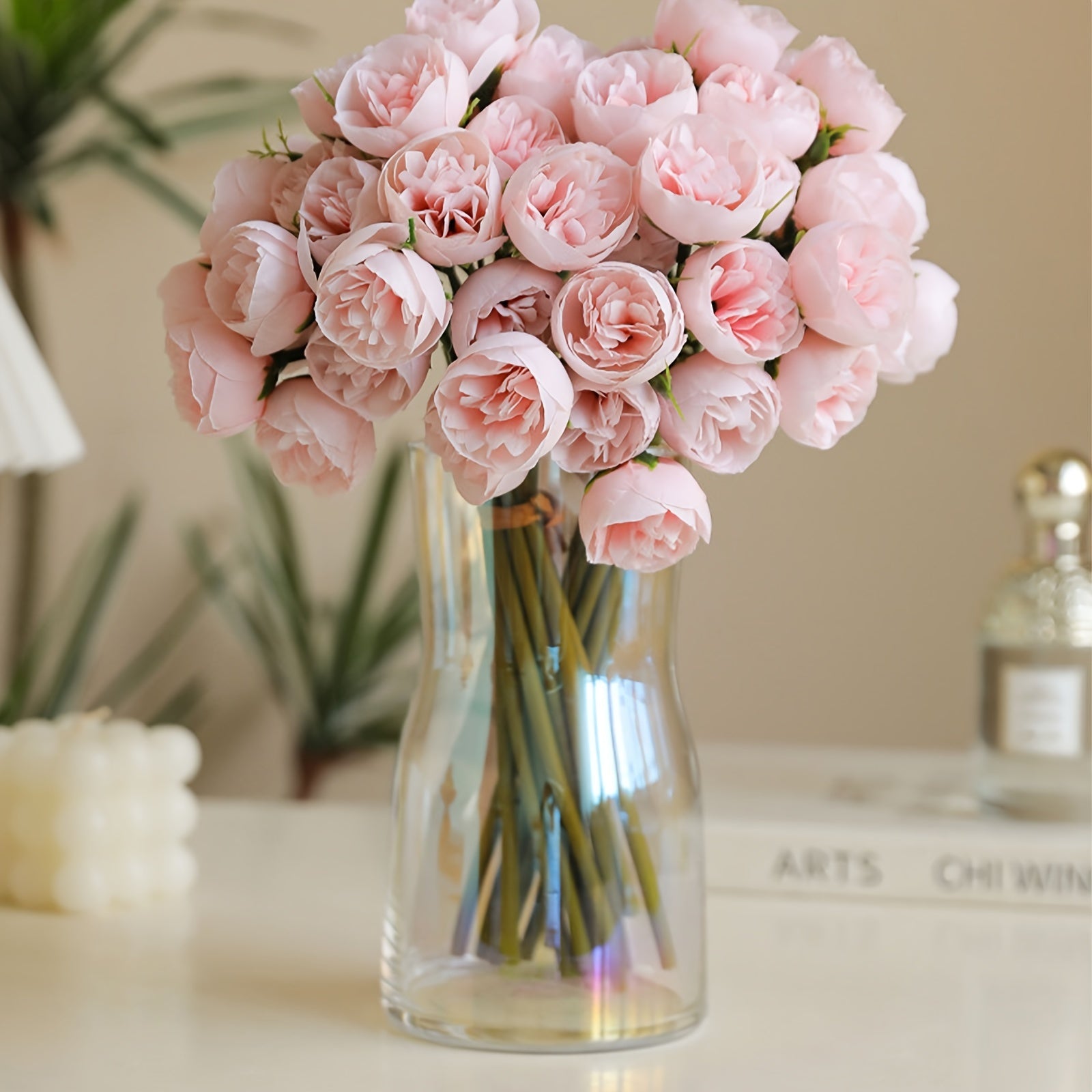 Vibrant Artificial Camellia Bouquet - Perfect for Weddings, Parties & Home Decor | Ideal for Centerpieces & Floral Arrangements