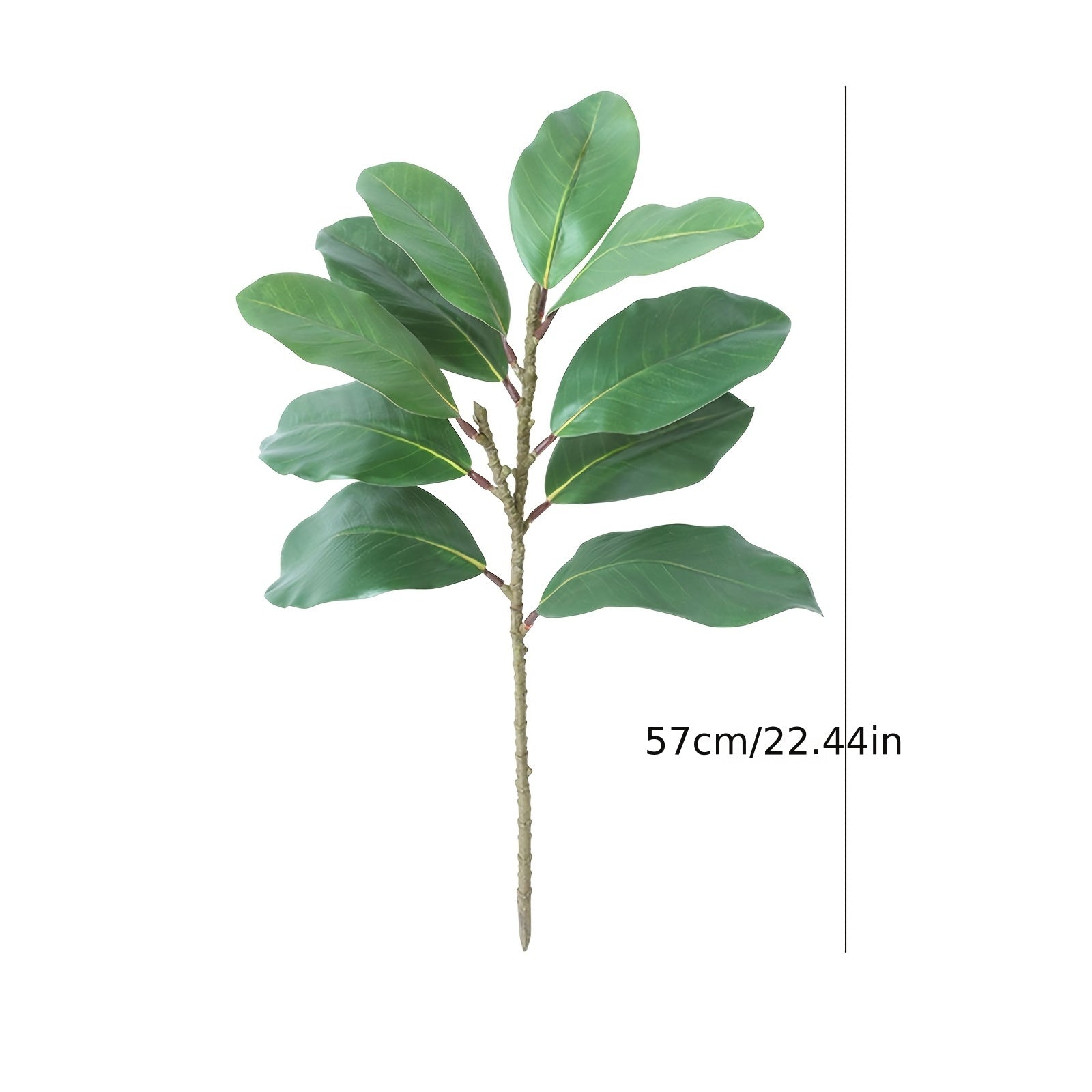 3/5pcs Artificial Simulation Magnolia Flower Plant Magnolia Branch Artificial Green Plant Stem Fake Eucalyptus Decoration Wedding Home Centerpiece Bouquet Flower Arrangement, Spring And Summer Easter Decoration, Simulation Green Plant