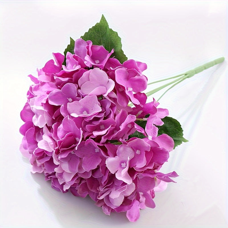 3pcs Modern Artificial Hydrangeas, 5-Head Plastic Faux Flowers, Oxidation Resistant, Ideal for Wedding, Engagement, Birthday, Bridal Shower, Graduation, Table Centerpiece, Home & Office Decor, Halloween & Easter Celebrations