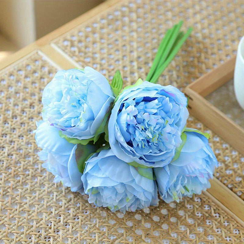 1pc Glam Style Artificial Peony Flowers, 13in Plastic Peonies for Wedding Arrangements, Bridal Bouquets, Centerpieces, Home Decor, Garden Courtyard, Spring and Summer Decorations, Suitable for Christmas, Thanksgiving, Valentine&