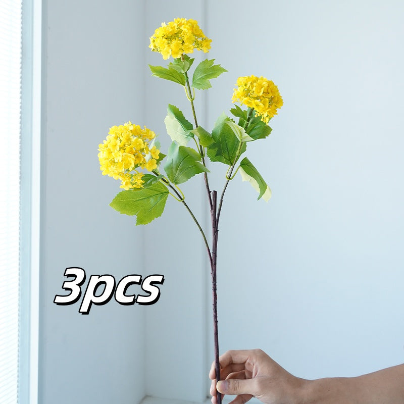 3pcs Classic Style Artificial Hydrangea Flowers, Plastic Floral Swags, Versatile Faux Hydrangeas for Home & Office Decor, with 28" for Wedding, Thanksgiving, Valentine&