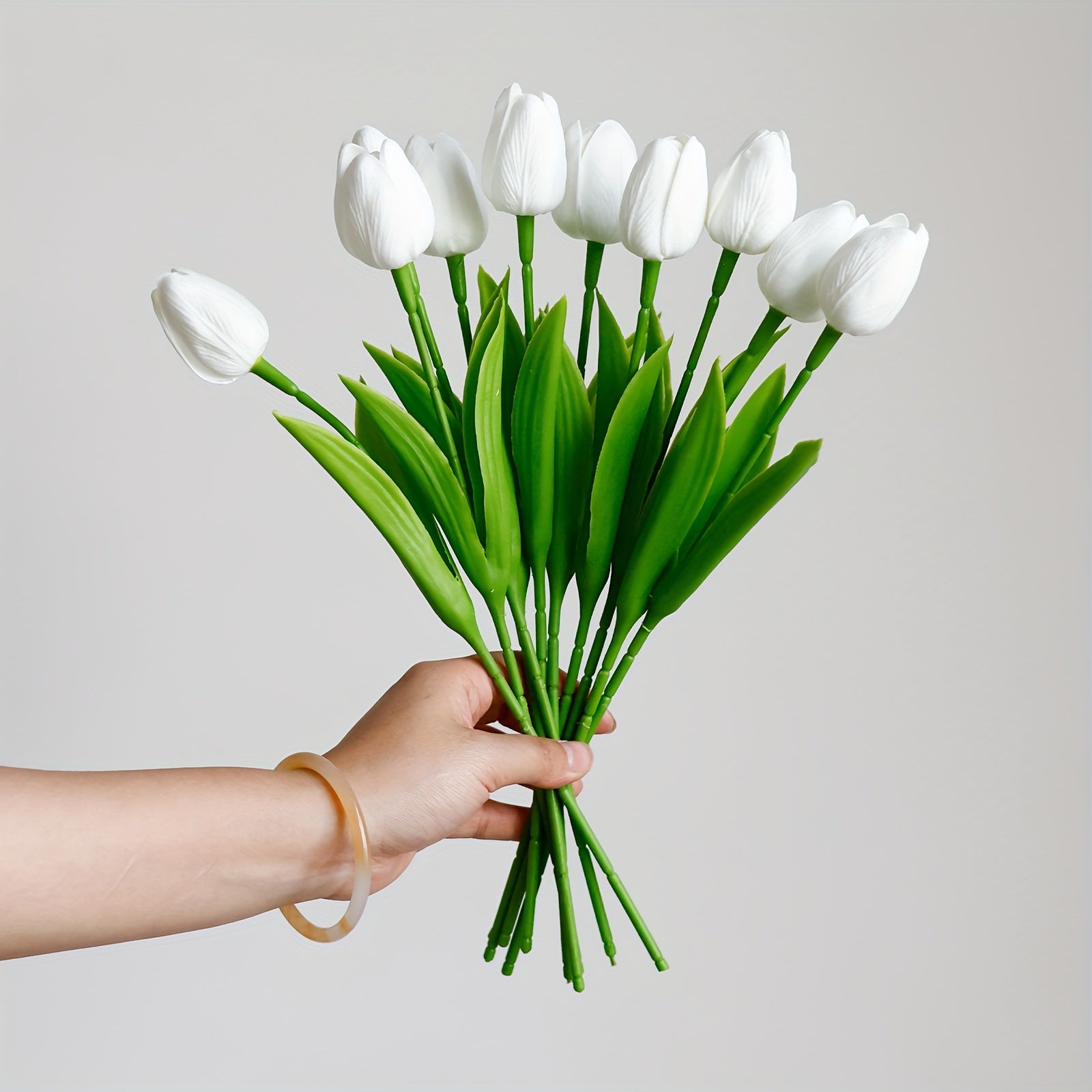 10/20pcs Realistic PU Tulips