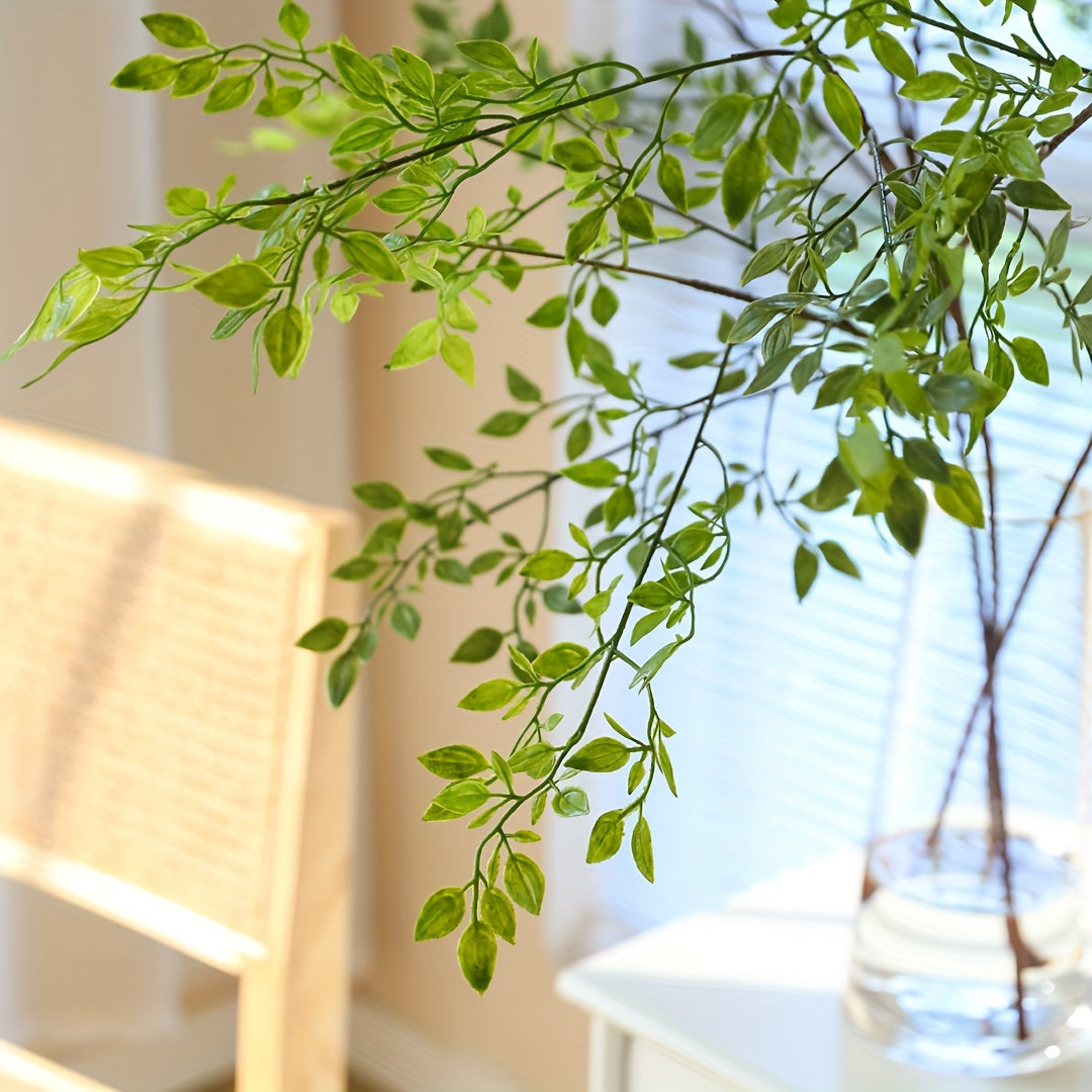 2pcs Classic Style Artificial Nandina Domestica Branches, Plastic Floral Swags, Versatile Faux Greenery Stems for Vase Arrangements, with Home Decor for Wedding, Thanksgiving, Mother&