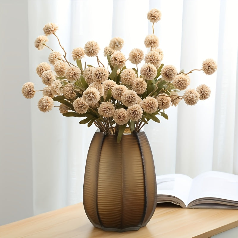 6pcs Dandelion Artificial Flower Bouquet - Perfect for Weddings, Engagements, Showers & More - Versatile Home Decor for All Seasons