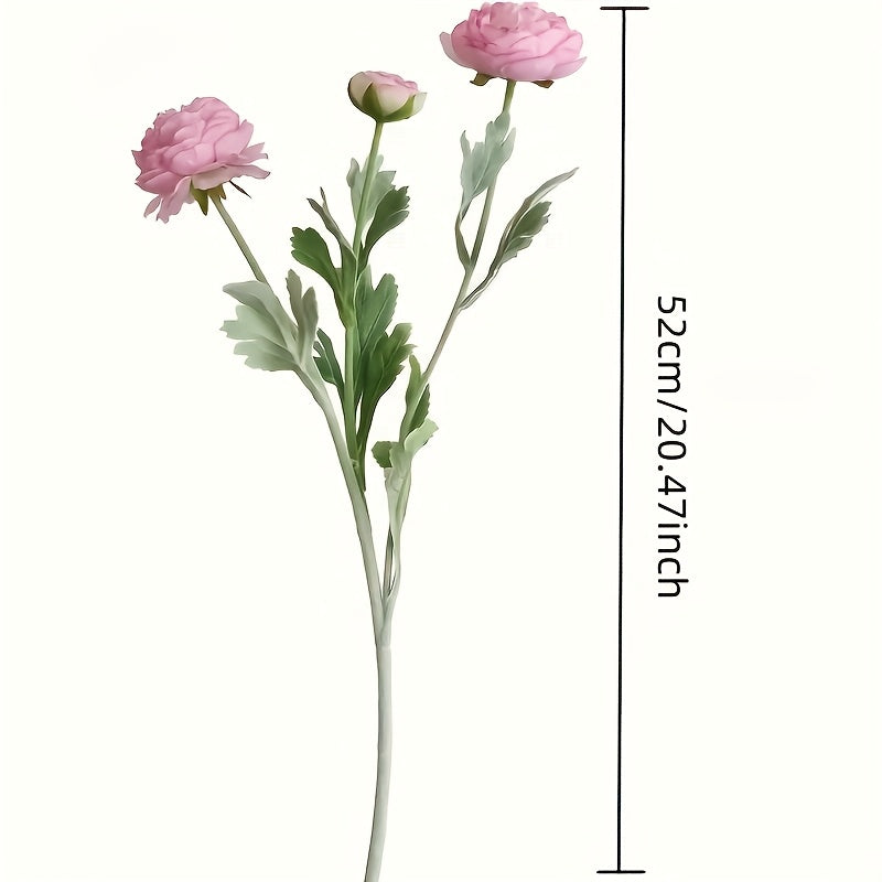 Boho Style 5pcs Real Touch Artificial Peony Bouquet - Plastic Faux Flowers for Home Office Decor, Floral Arrangements, Garden Decor, Mother&