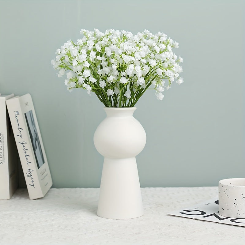 3pcs, Artificial Baby Butterfly Dance Full Of Breath Flowers, Real Touch Artificial Flowers, Home Room Office Decoration, Flower Arrangement Artificial Center, Outdoor Garden Patio Decoration High Quality Antioxidant Large Bouquet With Stems