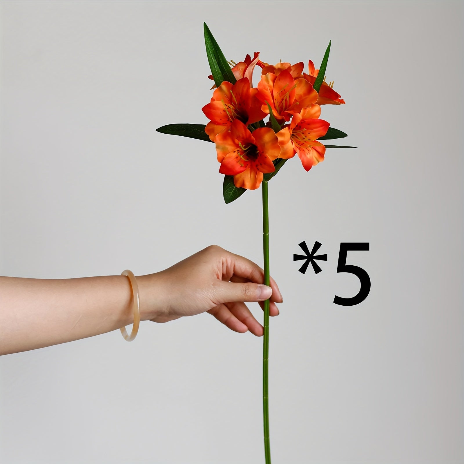 1/5pcs Artificial White Easter Lily Flowers, Fabric Fake Tiger Lily for Spring Wedding Table Centerpiece, Freestanding Home Decoration, No Vase, Ideal for Christmas, Father&