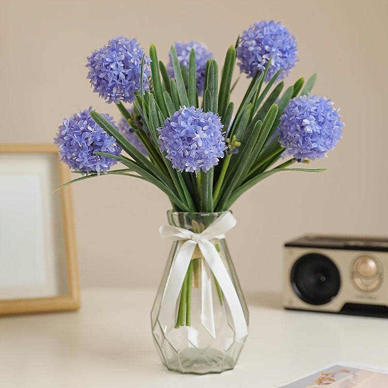 2pcs Boho Chic Artificial Dandelion Bouquets - 6 Faux Chrysanthemum Heads, Perfect for Home & Tabletop Decor, Ideal for Christmas, Valentine&
