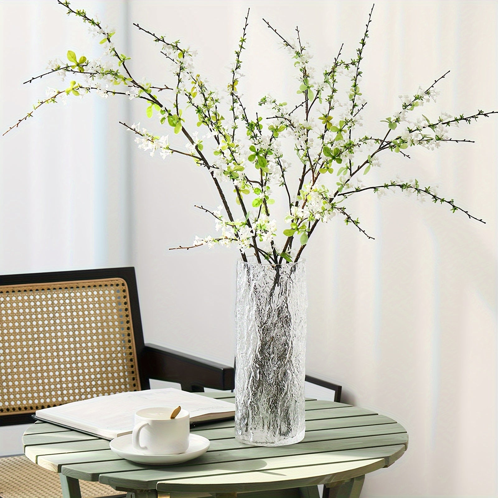 3pcs Artificial Snow Willow Branches - Perfect for Spring & Summer Home Decor, Weddings, and Dining Table Centerpieces - Ideal Christmas, New Year&