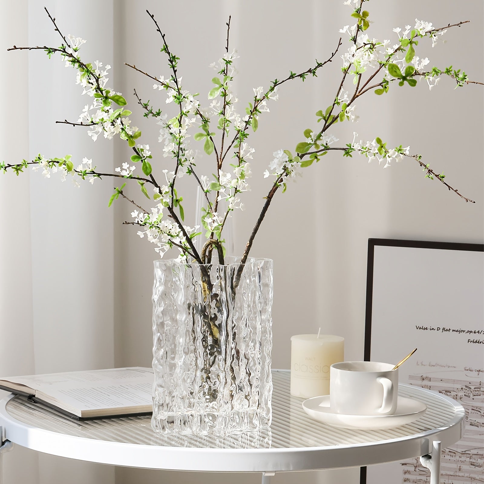 3pcs Artificial Snow Willow Branches - Perfect for Spring & Summer Home Decor, Weddings, and Dining Table Centerpieces - Ideal Christmas, New Year&