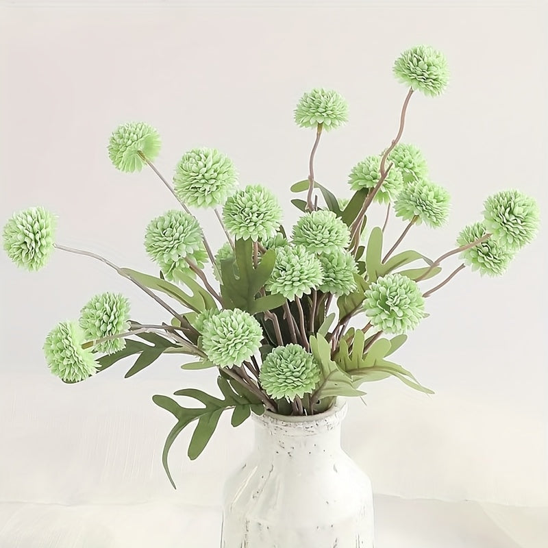 5pcs Set of Artificial Dandelion &amp; Chrysanthemum Flowers - Perfect for Home, Garden, Weddings, Valentine&