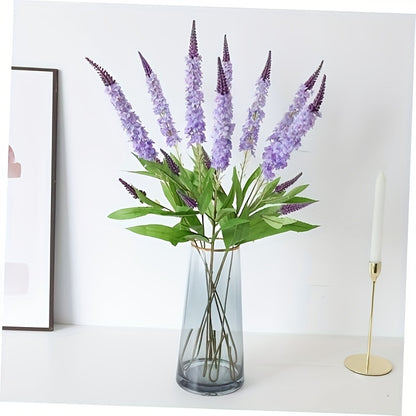 4pcs Boho Chic Artificial Lavender Flowers - Silk Purple Floral Decor for Weddings, Home &amp; Holiday Celebrations, Flower Decorations