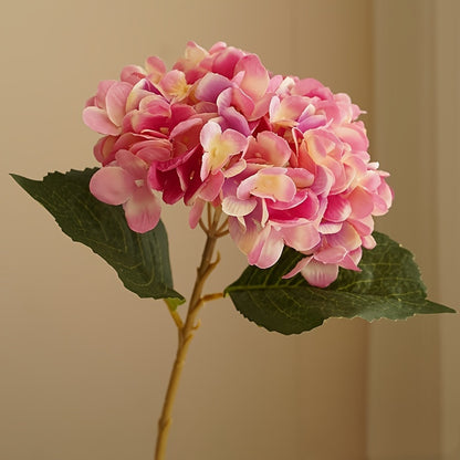 5pcs Two-leaf Hydrangea, Used for Wedding, Home, Valentine&