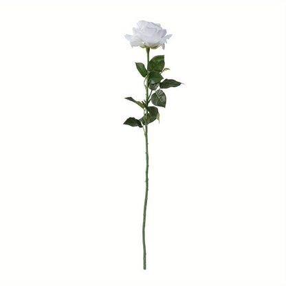 1pc, artificial roses, touch artificial bouquets, wedding decoration bridal bouquets, living room table decoration flower arrangement fake roses, home dining table centerpieces, winter Christmas table decorations, beauty salon decorations