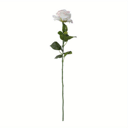 1pc, artificial roses, touch artificial bouquets, wedding decoration bridal bouquets, living room table decoration flower arrangement fake roses, home dining table centerpieces, winter Christmas table decorations, beauty salon decorations