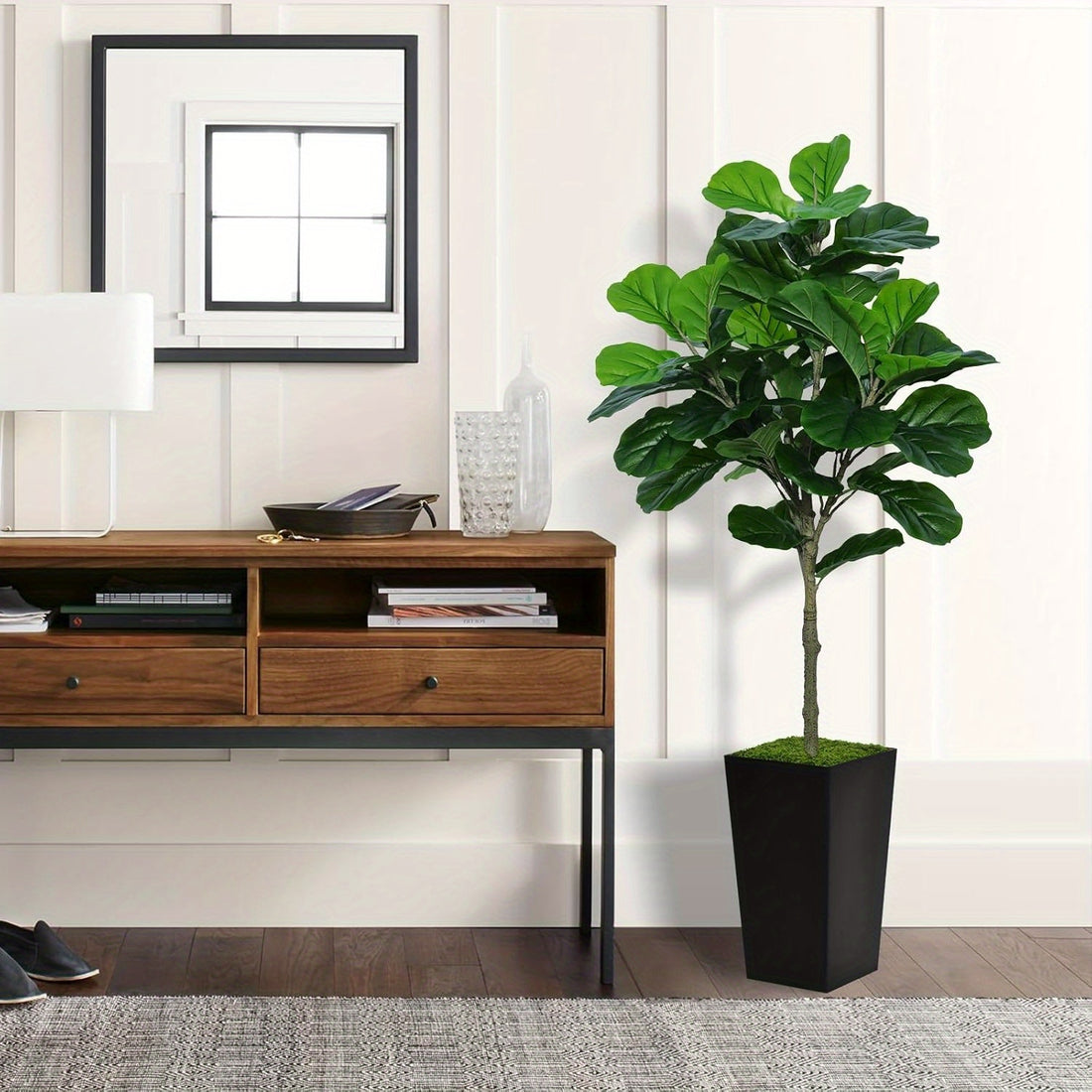 Artificial Dracaena Tree 5.9ft - Lifelike Plastic Dracaena Plant for Indoor &amp; Outdoor Decor, Includes Tall Pot - No Electricity Needed, Ideal for Home, Office, All Seasons - Great for Housewarming, Retirement, Graduation &amp; Get Well Gifts, Versatile for An