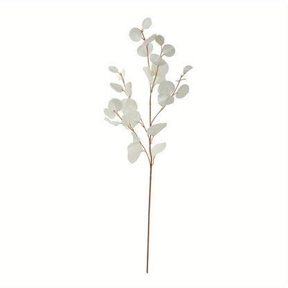 1pc, Artificial Plants Eucalyptusstems Eucalyptus Leaf Spray in Green Greenery Stems Silk Plastic Plants Floral for Home Party Wedding Decoration, Eucalyptus Stems, Faux Eucalyptus Stems, Eucalyptus Decor
