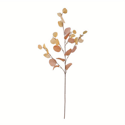 1pc, Artificial Plants Eucalyptusstems Eucalyptus Leaf Spray in Green Greenery Stems Silk Plastic Plants Floral for Home Party Wedding Decoration, Eucalyptus Stems, Faux Eucalyptus Stems, Eucalyptus Decor
