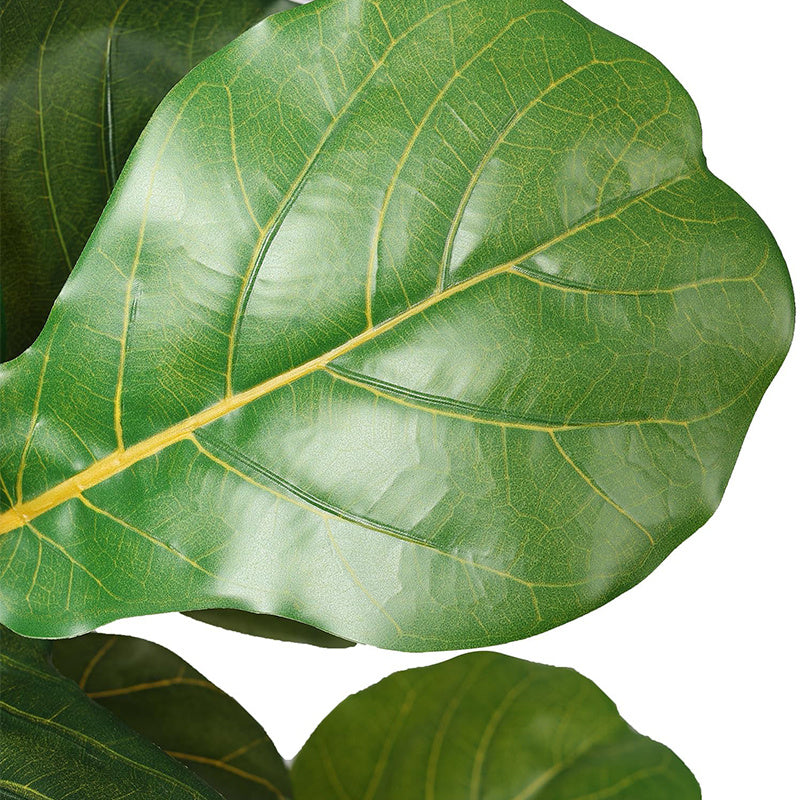 6Ft Artificial Fiddle Leaf Fig Tree - Indoor/Outdoor Decor - No Power Required - Plastic Material - Suitable for All Occasions - Includes Planter