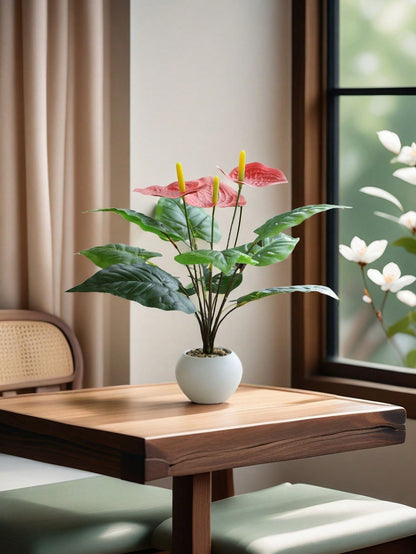 88.9inch,Anthurium Artificial Flowers Nearly Natural