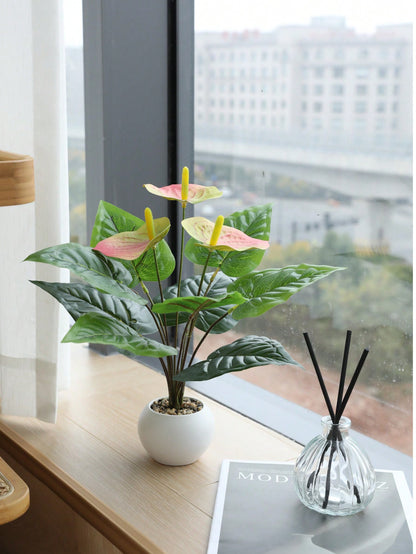 88.9inch,Anthurium Artificial Flowers Nearly Natural