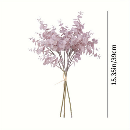 Boho Eucalyptus Artificial Flower Swags Set of 3 - Plastic Floral Decor for Home, Events, Seasonal Celebrations - Versatile Faux Eucalyptus Greenery for Christmas, Halloween, Thanksgiving, Valentine&