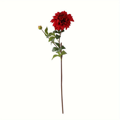 Boho Style Artificial Dahlia Flowers Swag, 1/3pcs Lifelike Plastic Floral Decor, Versatile Arrangements for Wedding, Engagement, Bridal Shower, Birthday, Anniversary, Holiday Decor - Christmas, Halloween, Easter, Hanukkah, Thanksgiving