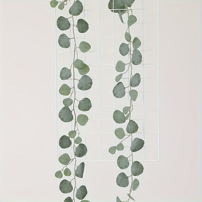 5pcs Art Deco Fabric Eucalyptus Vines - Artificial Hanging Plants for Home, Garden, Wedding, Engagement, Seasonal Decor - Versatile Faux Greenery for Christmas, Thanksgiving, Valentine&