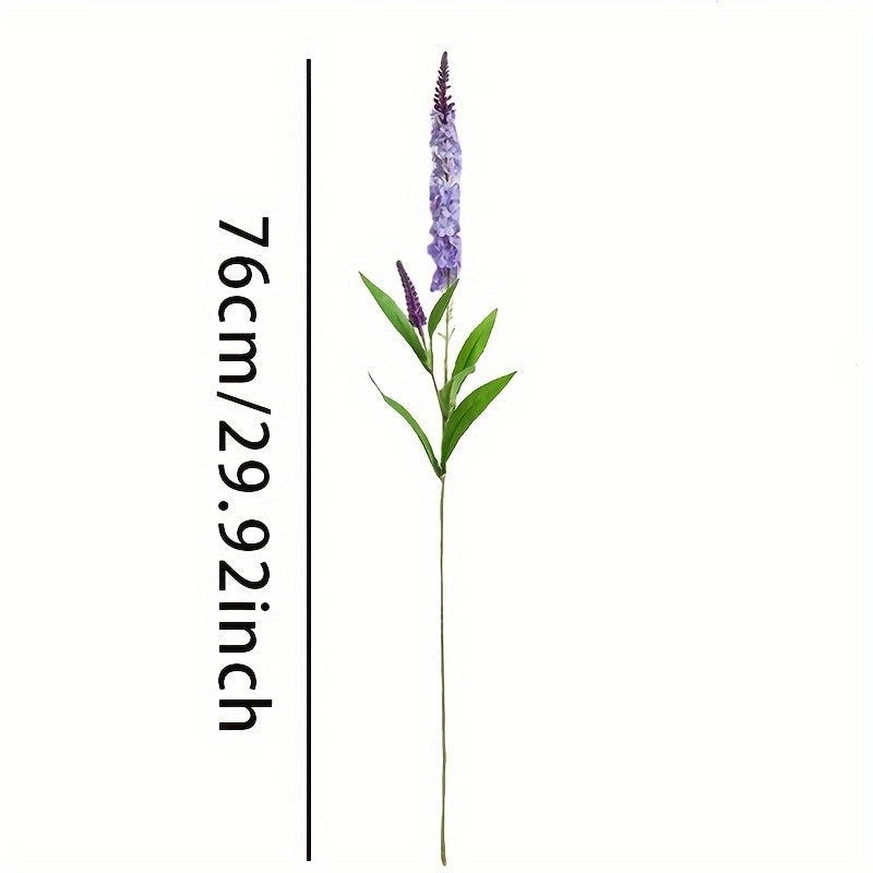 4pcs Boho Chic Artificial Lavender Flowers - Silk Purple Floral Decor for Weddings, Home &amp; Holiday Celebrations, Flower Decorations