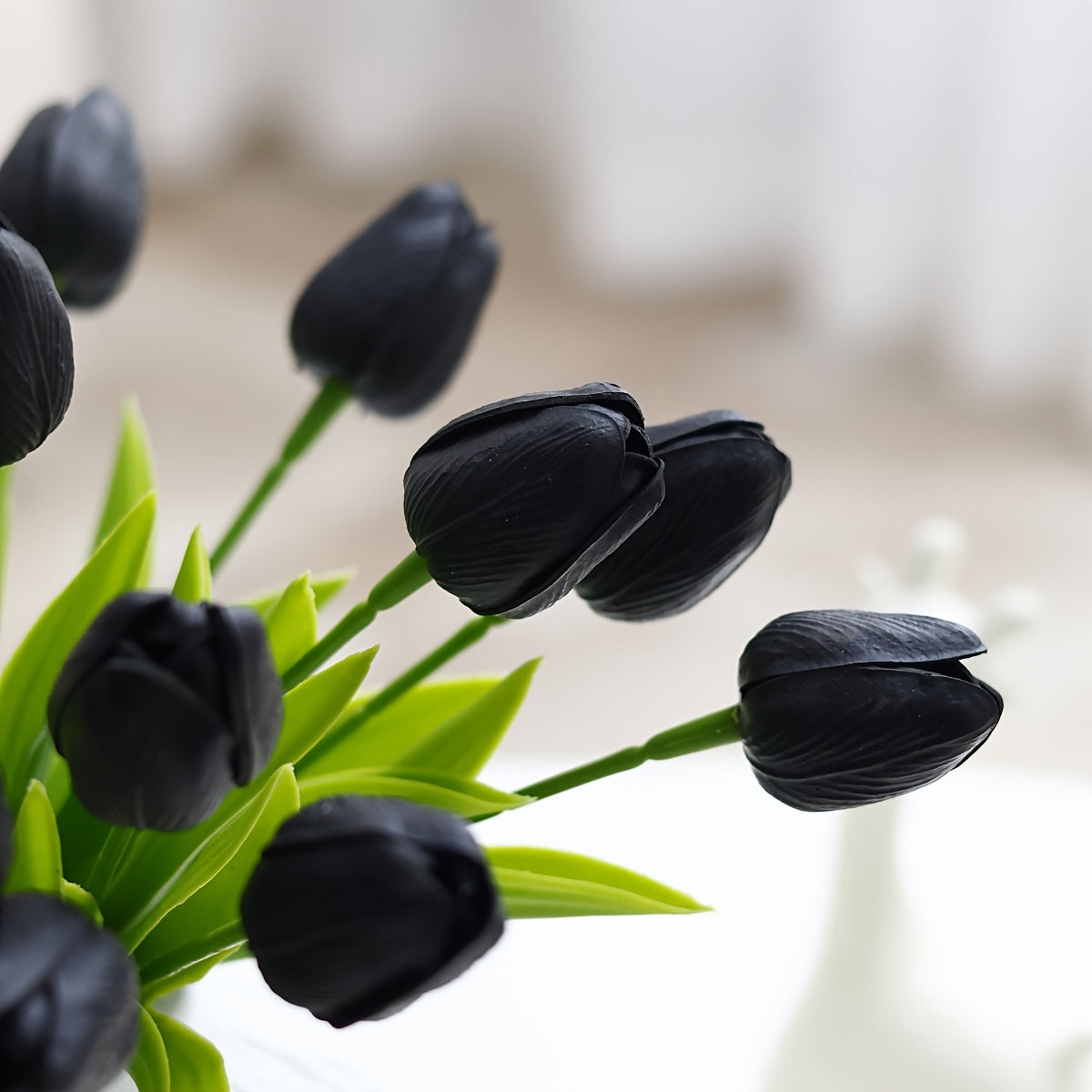 9/18psc, MiriPU Tulip Artificial Flowers, Fake Tulips, Realistic PU Tulips, Spring Wedding Bouquet Center Flower Arrangement, Table Decoration