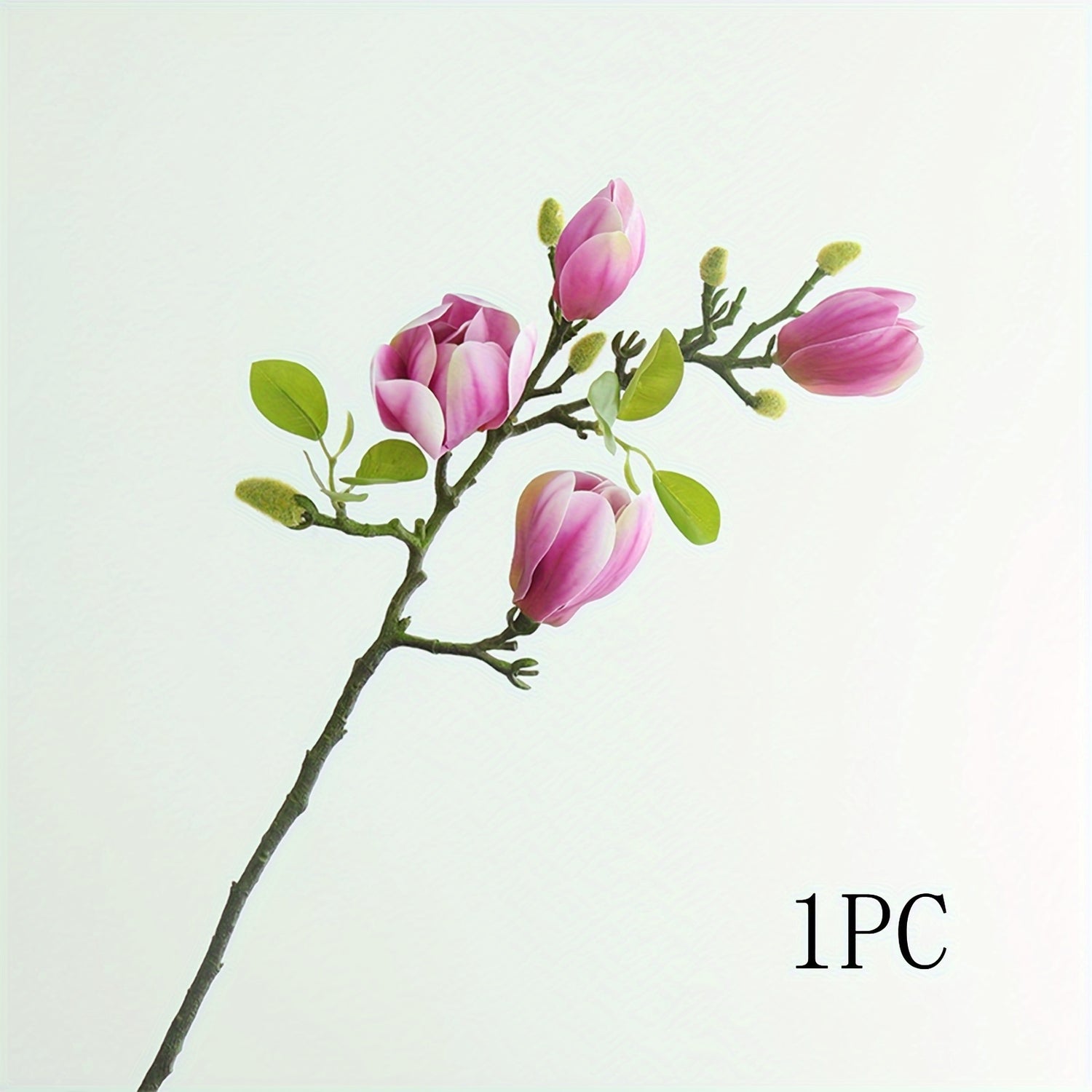 Boho Style Artificial Magnolia Flowers, 27.17&quot; Long Stems, Plastic Floral Arrangements for Wedding Centerpieces, Home Decor, Valentine&