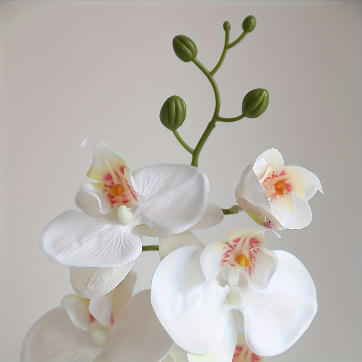 Elegant 16.5&quot; Ceramic Vase with Lifelike Artificial Orchid - Perfect for Home &amp; Office Decor, Table Centerpiece, and Special Occasions like Christmas, Valentine&