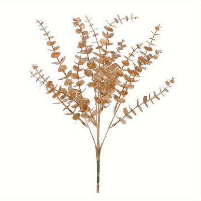 A Bunch Of Autumn Pine Needles/eucalyptus Artificial Decorative Flowers, Used For Christmas Home Decoration And Wedding Arrangements, Party Table Centerpieces