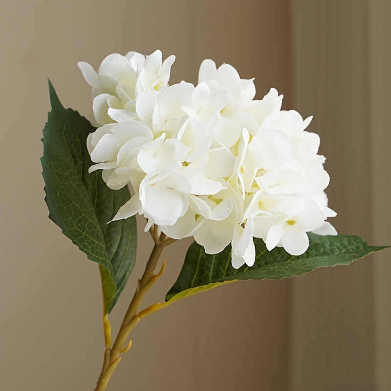 5pcs Two-leaf Hydrangea, Used for Wedding, Home, Valentine&
