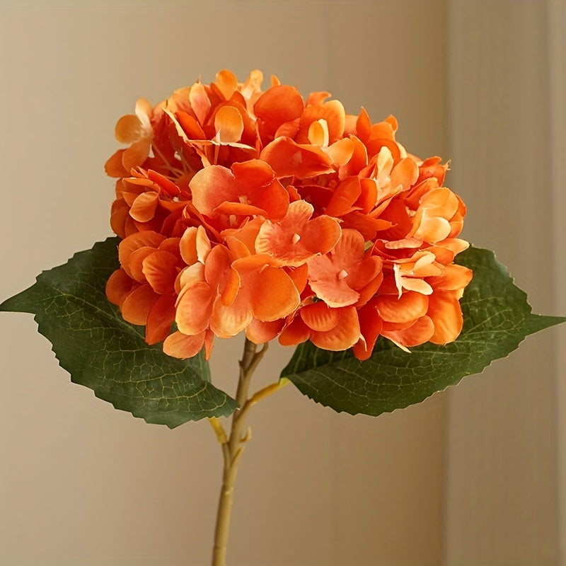 5pcs Two-leaf Hydrangea, Used for Wedding, Home, Valentine&