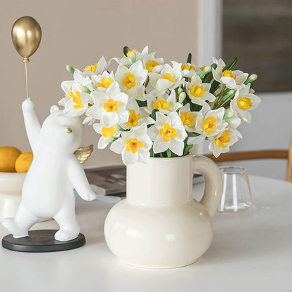 8pcs Lifelike Daffodil Artificial Flowers - Perfect for Home, Wedding &amp; Garden Decor | Ideal for St. Patrick&
