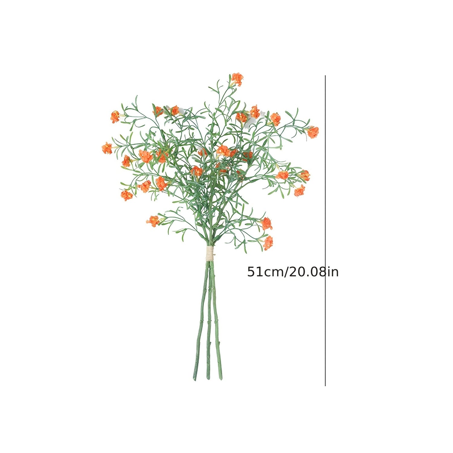 Boho Style Artificial Flower Swags, 3 Branches Plastic Gypsophila &amp; Cherry Blossom Bundle - Faux Silk Flower Bunch for Wedding, Bachelorette, Restaurant &amp; Home Decor - Ideal for Christmas, Valentine&