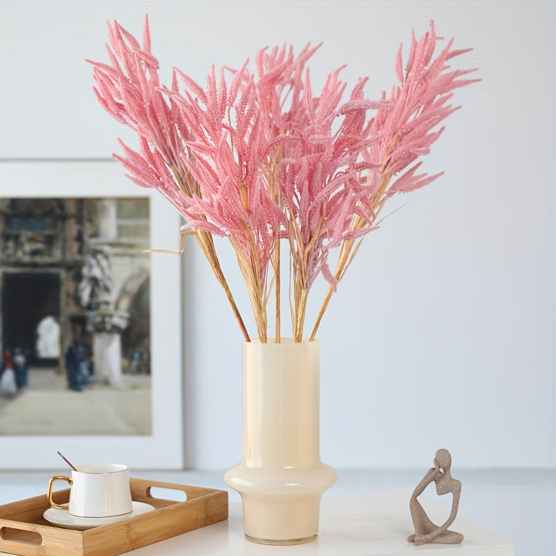 5pcs, Artificial Reeds Vase Decoration, Home Kitchen Bohemian Decoration, Wedding Holiday Mother&