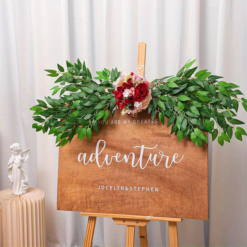6pcs 25.6" Italian Ruscus Artificial Greenery Stems - Perfect for DIY Wedding Decor, Bouquets &amp; Table Centerpieces