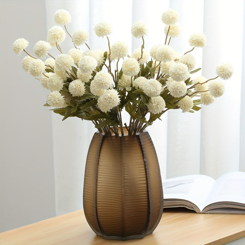 6pcs Dandelion Artificial Flower Bouquet - Perfect for Weddings, Engagements, Showers &amp; More - Versatile Home Decor for All Seasons